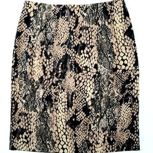 Harris/Wallace Snakeskin Pencil Skirt